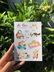 Sticker đi làm A6 Cá Mập Vũ Trụ