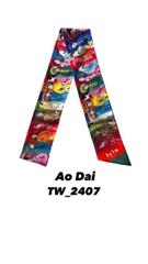 SILK SCARF LY VU TWILLY 9x180 Ao Dai