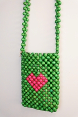 Túi Beaded Heart Maru