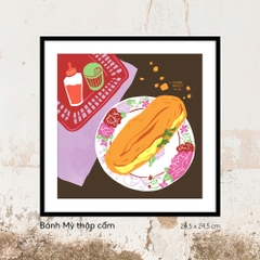 Tranh Summer Project No.8 Bánh Mì Thập Cẩm ( 24.5 cm x 24.5 cm )