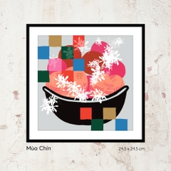 Tranh Summer Project No.8 Mùa Chín ( 24.5 cm x 24.5 cm )
