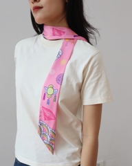 Khăn lụa twilly Cô Chín 8x90 Mai Lê