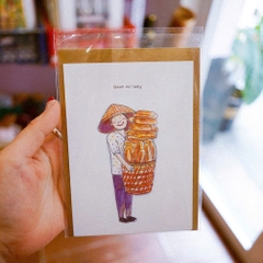 Thiệp Haru Craft Banh Mi Lady