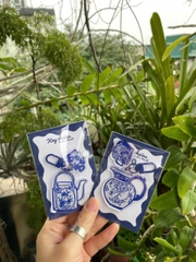 Móc khóa Líu Lô x Mai Lê gốm xanh