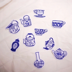 Set stickers Líu Lô x Mai Lê gốm xanh
