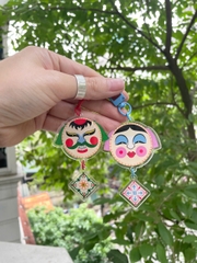 Móc khoá mặt nạ tre Mai Lê x Líu Lô