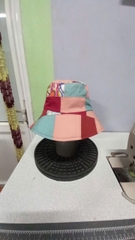 Mũ vải ghép T6/25 280k Chế Upcycled Clothing