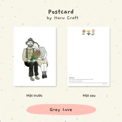 Thiệp Haru Postcard_Grey Love