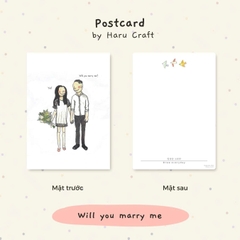 Thiệp Haru Postcard_Will you marry me
