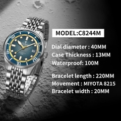 Đồng Hồ Nam Cadisen C8244M3 Automatic