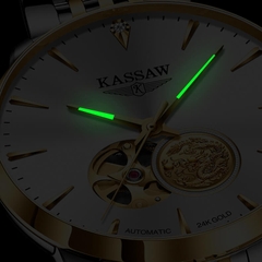 Đồng Hồ Nam Kassaw K555G1 Automatic (Mạ vàng 24k)