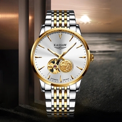 Đồng Hồ Nam Kassaw K555G2 Automatic (Mạ vàng 24k)