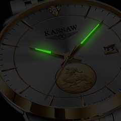 Đồng Hồ Nam Kassaw K666G2 Automatic (Mạ vàng 24k)