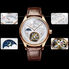 Đồng Hồ Nam Lobinni No.8886-6 Tourbillon