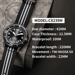 Đồng Hồ Nam Cadisen C8239M1 Automatic