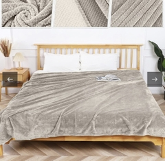 [Chăn Mỹ] Chăn Lông Thỏ AMARI Kích Thước Châu Âu 228x228cm Siêu Mềm Tuyệt Đối Không Rụng Lông