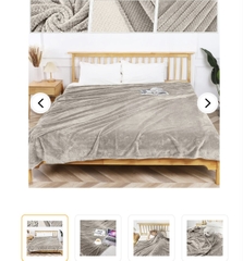[Chăn Mỹ] Chăn Lông Thỏ AMARI Kích Thước Châu Âu 228x228cm Siêu Mềm Tuyệt Đối Không Rụng Lông