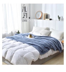 [Chăn Mỹ] Chăn Lông Thỏ AMARI Kích Thước Châu Âu 228x228cm Siêu Mềm Tuyệt Đối Không Rụng Lông