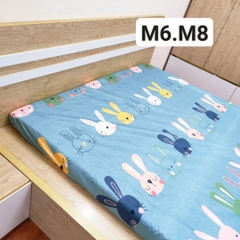 Ga chống thấm cotton 2 in 1 họa tiết