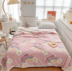 Cừu trẻ em khổ rộng 1m5 x 2m siêu ấm Muji, tuyệt đối không rụng lông