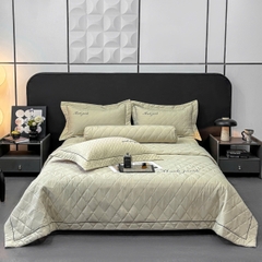 Bộ chăn ga gối Cotton linen 3 chiều Magnetic Mark Jacob trần bông cao cấp