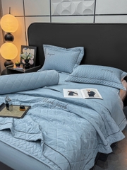 Bộ chăn ga gối Cotton linen 3 chiều Magnetic Mark Jacob trần bông cao cấp