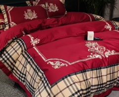 bộ chăn ga gối cotton lụa cưới cao cấp