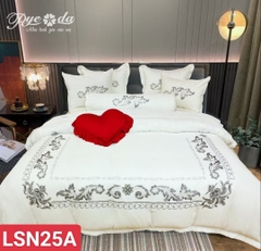 Lụa tơ tằm 7 món trần bông Nicolas pháp