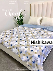 Chăn hè cotton trần bông họa tiết cao cấp  Dream  Nishikwa NSKL02