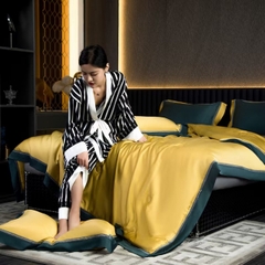 Chăn lụa tencel 120s nishikawa cao cấp vàng Ánh Kim