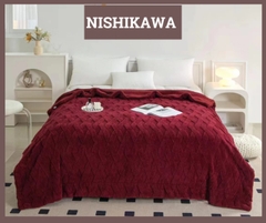 Chăn Len Lông Cừu Nhật Bản Nishikawa Cao Cấp Chính Hãng Trọng Lượng 2,4kg 2m x 2m3 VuaChanGa
