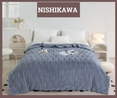 Chăn Len Lông Cừu Nhật Bản Nishikawa Cao Cấp Chính Hãng Trọng Lượng 2,4kg 2m x 2m3 VuaChanGa