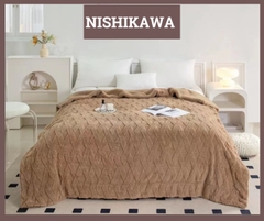 Chăn Len Lông Cừu Nhật Bản Nishikawa Cao Cấp Chính Hãng Trọng Lượng 2,4kg 2m x 2m3 VuaChanGa