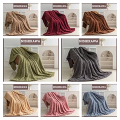 Chăn Len Lông Cừu Nhật Bản Nishikawa Cao Cấp Chính Hãng Trọng Lượng 2,4kg 2m x 2m3 VuaChanGa