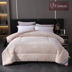 Chăn Lông Cừu 5D CHANVRE Nishikawa cao cấp 4.5k, kích thước 2x2m3