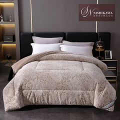 Chăn Lông Cừu 5D CHANVRE Nishikawa cao cấp 4.5k, kích thước 2x2m3