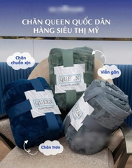 [Chăn Mỹ] Chăn Lông Cừu Kirkland Queen cao cấp khổ rộng Châu Âu 234 x 248cm