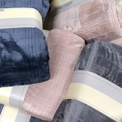 [Chăn Mỹ] Chăn Lông Member Seletion Mỹ 228x228cm, nặng 1.6kg Không Rụng Lông VuaChanGa
