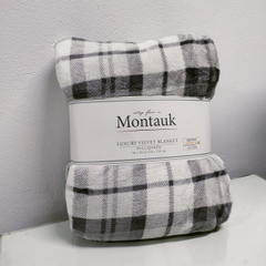 [Chăn Mỹ] Chăn lông thỏ Blanket Montauk Luxury Siêu Mềm, Không Rụng Lông, Khổ Rộng Châu Âu 228x228cm