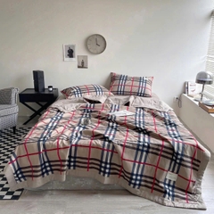 Bộ cotton đũi kẻ 4 món