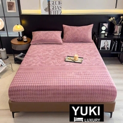 Ga gối nỉ nhung sữa YUKI Siêu dày mềm mại ấm áp
