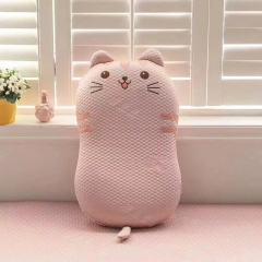 Gối Cao Su Non Băng Lạnh Bụng Mèo Họa Tiết Đáng Yêu Chất Liệu Mát Mịn Êm Ái Cao Cấp Kích Thước 35x55cm