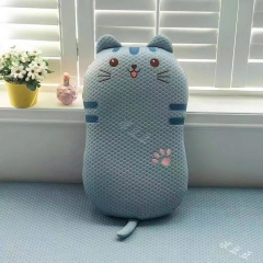 Gối Cao Su Non Băng Lạnh Bụng Mèo Họa Tiết Đáng Yêu Chất Liệu Mát Mịn Êm Ái Cao Cấp Kích Thước 35x55cm