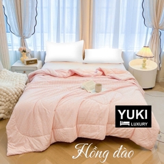 Chăn hè Cotton Seersucker Caro Siêu thoáng Mềm Nhẹ