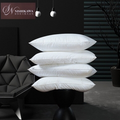 [Chính hãng Nishikawa] Gối Đầu Nishikawa Bông tinh khiết Microfiber Cao Cấp Trắng Êm Ái Thoáng Mát VuaChanGa
