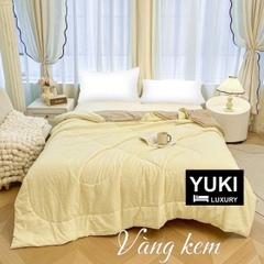 Chăn hè Cotton Seersucker Caro Siêu thoáng Mềm Nhẹ