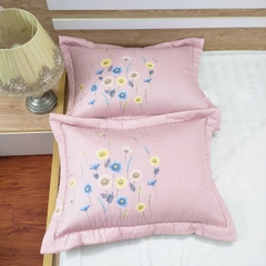Vỏ gối cottton 100% có khóa kéo