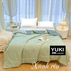 Chăn hè Cotton Seersucker Caro Siêu thoáng Mềm Nhẹ