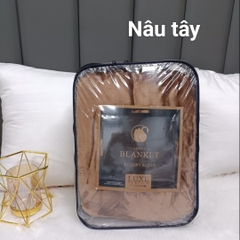 Chăn lông tuyết nhung dày blanket siêu ấm không rụng lông VuaChanGa