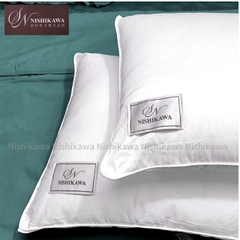 [Chính hãng Nishikawa] Gối Đầu Nishikawa Bông tinh khiết Microfiber Cao Cấp Trắng Êm Ái Thoáng Mát VuaChanGa